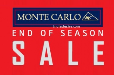 India Desire : Monte Carlo End Of Season Sale : Minimum 40% Off On Clothing +  Extra 5% Off On Prepaid Orders